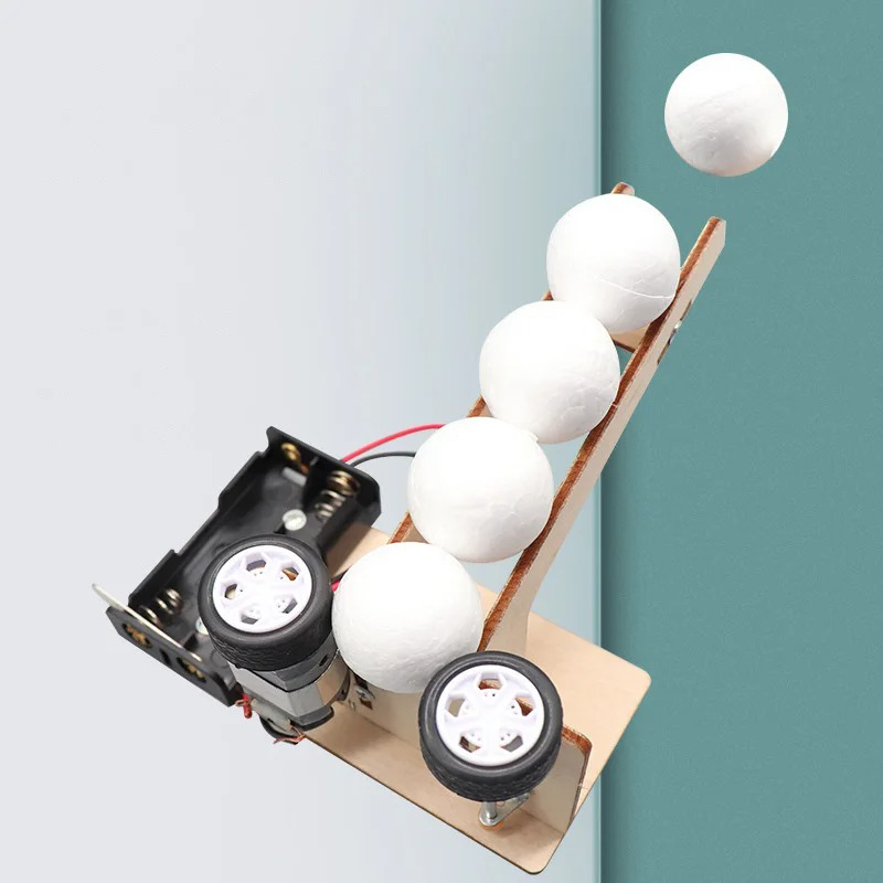 Kits de máquina lanzapelotas e - Science Project Diy reseña y precio